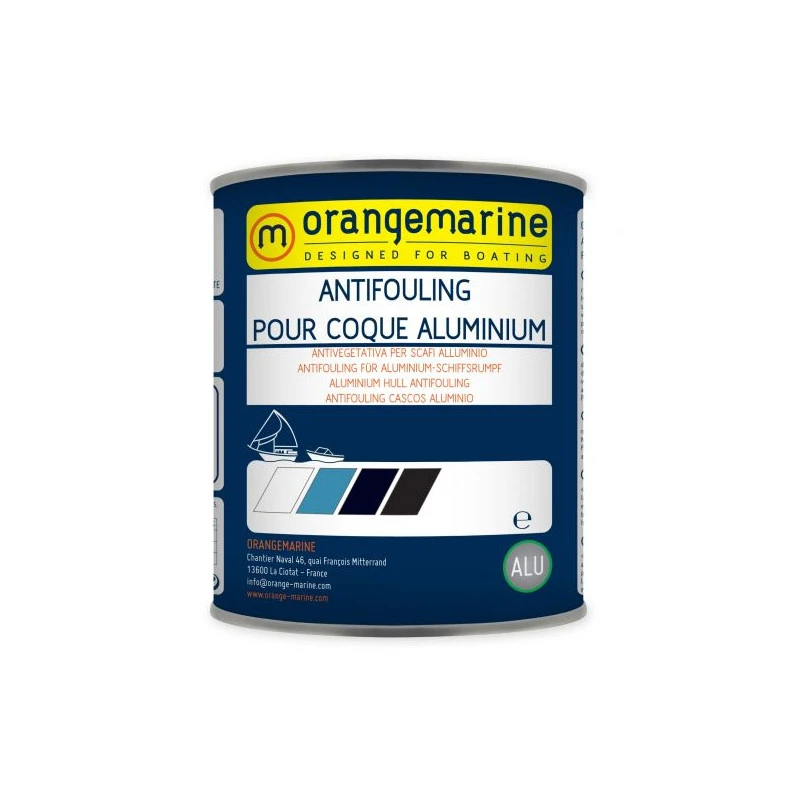 ANTIFOULING POUR COQUE ALUMINIUM - ORANGEMARINE 2,5L - BLANC DOUVRE 3 ANTIFOULING POUR COQUE ALUMINIUM - ORANGEMARINE 2,5L - BLANC DOUVRE