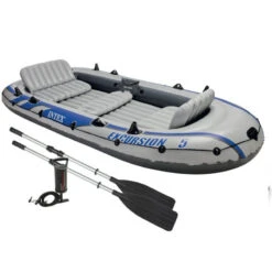 BATEAU GONFLABLE INTEX EXCURSION 5 + 2 AVIRONS + GONFLEUR -Railblaza Soldes Boutique bateau gonflable intex excursion 5 2 avirons gonfleur 3