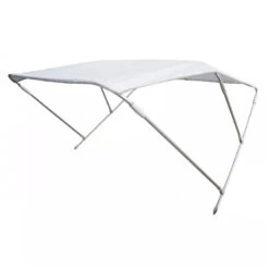 Bimini Alu Brossé 3 Arceaux - Blanc - ORANGEMARINE 225 (largeur) X 140 (hauteur) X 180 (longueur) Cm