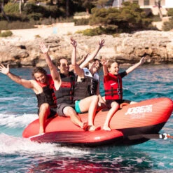 BOUEE TRACTEE BANANE ROUGE JOBE 4 PERSONNES -Railblaza Soldes Boutique bouee tractee banane rouge jobe 4 personnes 5