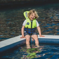 GILET DE SAUVETAGE NEOPRENE JOBE JAUNE SAFETY ENFANT -Railblaza Soldes Boutique gilet de sauvetage neoprene jobe jaune safety enfant 3