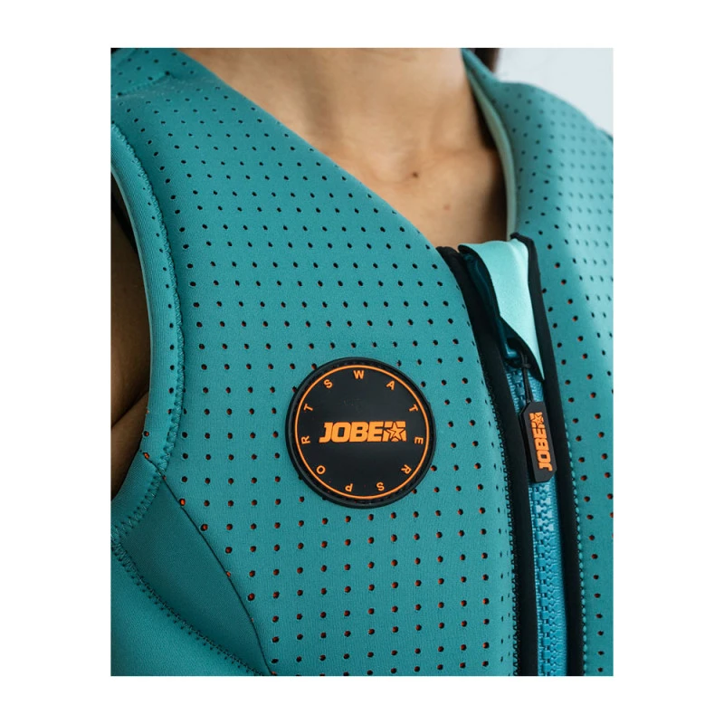 Gilet Jobe Fragment Vest Women Vintage Teal 5 Gilet Jobe Fragment Vest Women Vintage Teal – Image 3