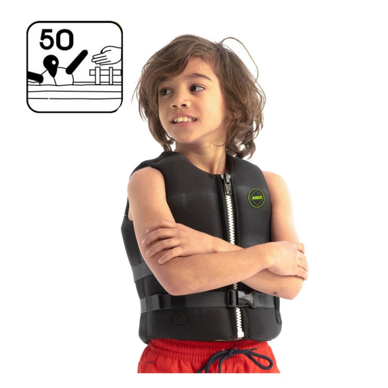 Gilet Néoprene Jobe Noir Junior 3 Gilet Néoprene Jobe Noir Junior