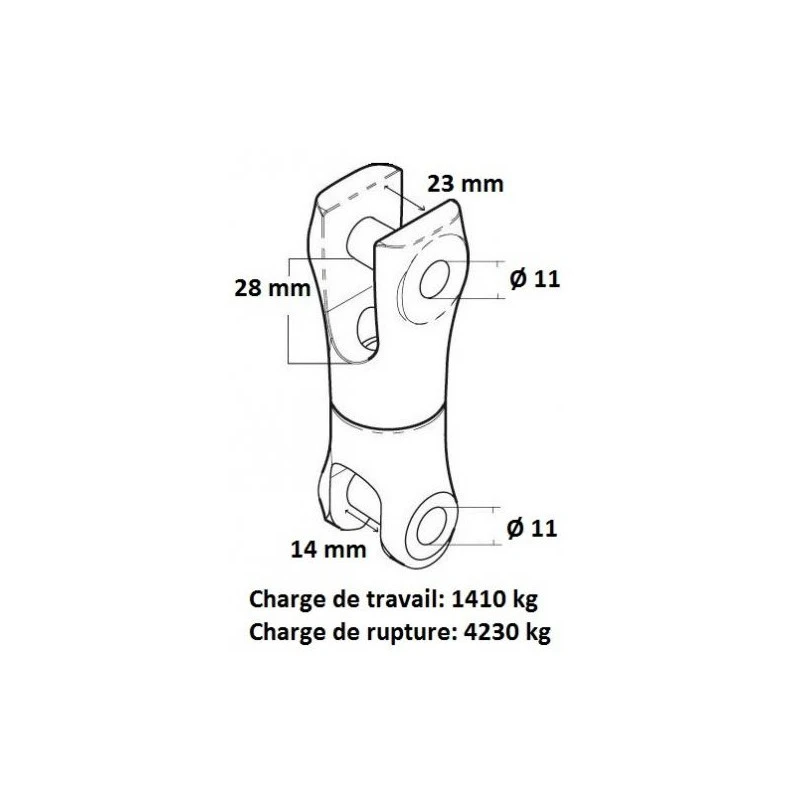 JONCTION CHAINE ANCRE ÉMERRILLON 10-12 Mm 5 JONCTION CHAINE ANCRE ÉMERRILLON 10-12 Mm – Image 3