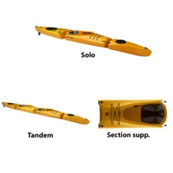 KAYAK MODULABLE POINT 65°N MERCURY GTX DUO JAUNE -Railblaza Soldes Boutique kayak modulable point 65n mercury gtx duo jaune 4