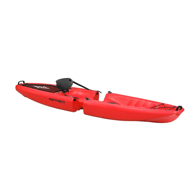 KAYAK MODULABLE SIT ON TOP POINT 65°N FALCON SOLO ROUGE 3 KAYAK MODULABLE SIT ON TOP POINT 65°N FALCON SOLO ROUGE