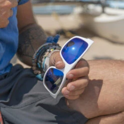 LUNETTES DE SOLEIL VERRE POLARISÉ CREW IRISCO BLANC -Railblaza Soldes Boutique lunettes de soleil verre polarise crew irisco blanc 2