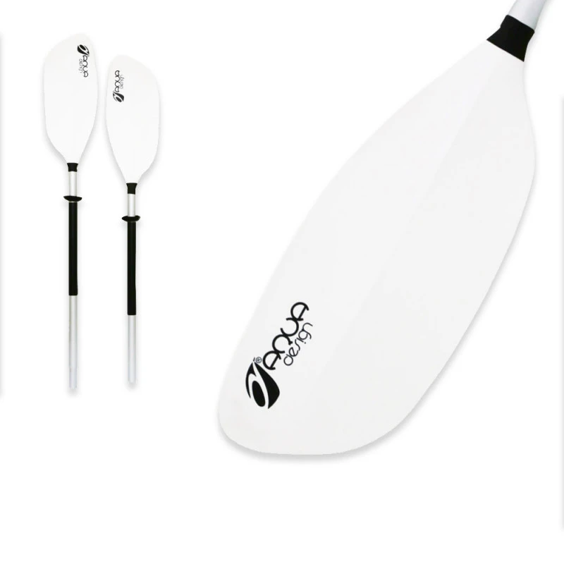 PAGAIE KAYAK AQUADESIGN WHITE 2 PARTIES 215CM 4 PAGAIE KAYAK AQUADESIGN WHITE 2 PARTIES 215CM – Image 2