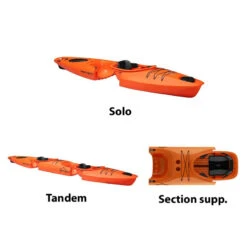 SECTION SUPPLEMENTAIRE POINT 65°N AIRSEAT MARTINI GTX ORANGE -Railblaza Soldes Boutique section supplementaire point 65n airseat martini gtx orange 3
