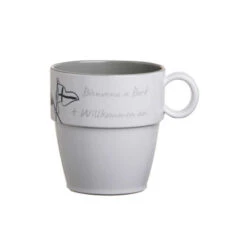 SET DE 6 MUGS 9 CM WELCOME ON BOARD MARINE BUSINESS
