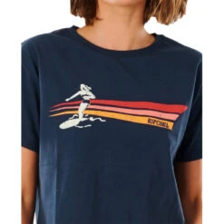 T-SHIRT RIP CURL GOLDEN STATE CROP BLEU MARINE FEMME -Railblaza Soldes Boutique t shirt rip curl golden state crop bleu marine femme 3