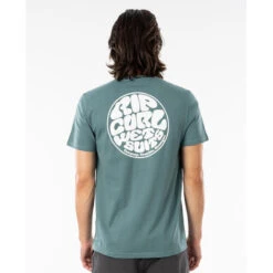 T-SHIRT RIP CURL WETTIE ESSENTIAL BLEU GRIS -Railblaza Soldes Boutique t shirt rip curl wettie essential bleu gris 2