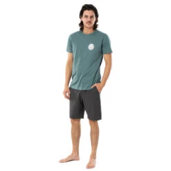 T-SHIRT RIP CURL WETTIE ESSENTIAL BLEU GRIS -Railblaza Soldes Boutique t shirt rip curl wettie essential bleu gris 3